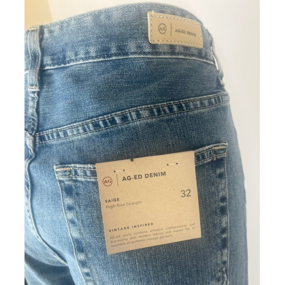 AG Adriano Goldschmied Saige High Rise Straight Leg Jeans - Picture 10 of 16
